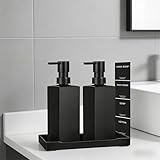 Hulvyzu 2 Pz 350 ml Dispenser per Bottiglie di Shampoo/Bagnoschiuma, Flaconi Vuoti Riutili...