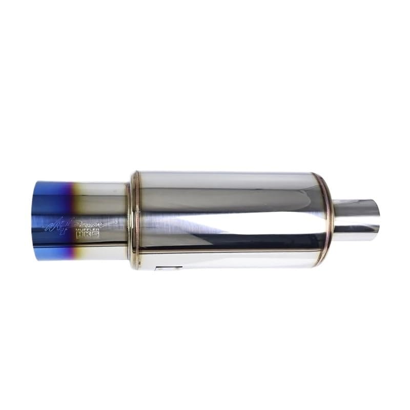 Tłumik Samochodowy Wysokiej jakości rura wydechowa samochodu ze stali nierdzewnej z interfejsami 51/63/76MM Tłumik do Samochodu(63-89 Blue)