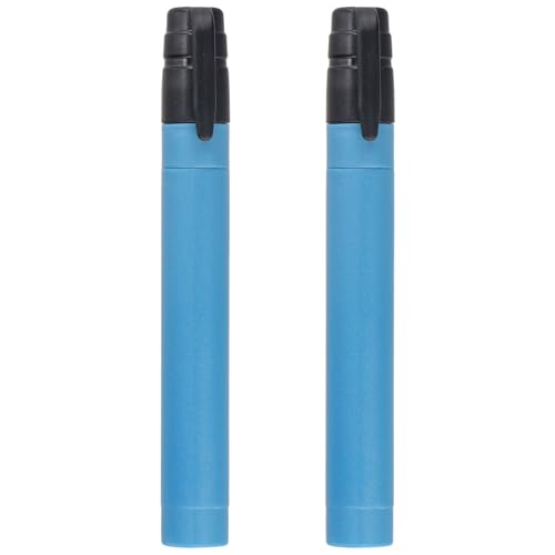 2 Pièces Paille Filtrante de Survie, Filtre à Eau Extérieur 1000L, Paille de Filtration d'Eau Survie pour Camping, Randonnée, Voyages (Bleu)
