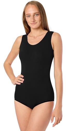 Merry Style Damen Body Ärmellos BD901 (Schwarz, M)