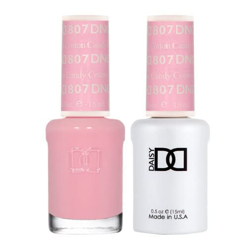 Daisy DND Gel DND DC Nail Lacquer & Gel Duo (Cotton Candy), 0.5 Fl Oz (Pack of 2)