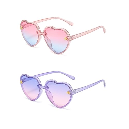 Lunettes de soleil cœur petites filles Ridering UV400
