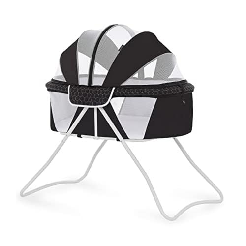 Dream On Me Day Dreamer 2-in-1 Portable Bassinet, Black