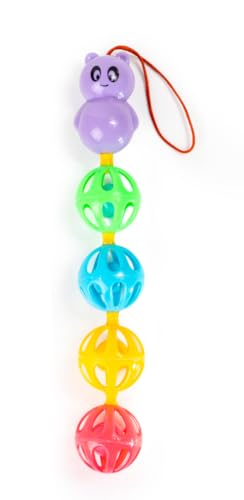 Ratna’s Cradle Rattle with Rattling Sound Upon Shaking | Safe & Non Toxic Hanging Rattle Toy Multicolor for Infants & New Born Babies