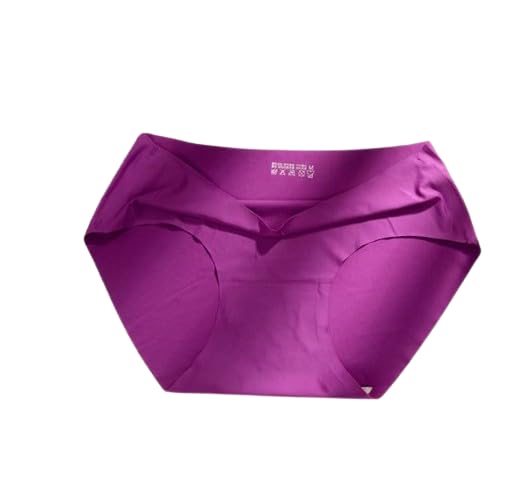 Seamless Women's Panties 18 Colors Silk Satin Underwear Breathable Comfortable Lingerie Female Sports Briefs-image-7