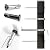 Muzata 10Set Black Cable Railing kit Invisible Swageless 1/8" Turnbuckle Tensioner Terminal Hidden Flat Head for 2"-6" Wood Metal Post Deck Stairs BlackCool System CB05,CL1 CV1 CV2
