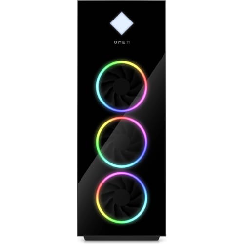 Image of HP OMEN 45L Gaming PC, Liquid CPU Cooler, 12-Core i7, 32GB RAM, 1TB SSD