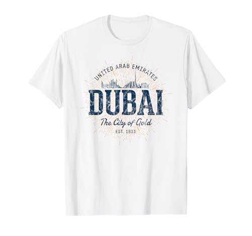 Emiratos Árabes Unidos Vintage Dubai Retro Camiseta