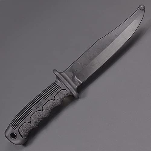GARRET MACHINE Rubber Training Knife for Martial Arts (black)
