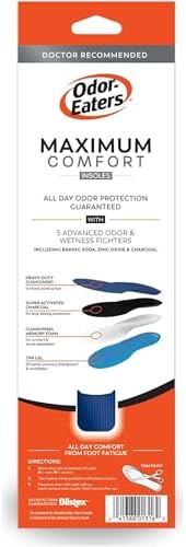 Odor-Eaters Max Comfort Gel Insoles, Foot Odor Eliminating Insert, 1 Pair - 2
