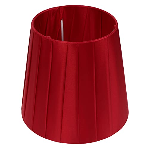 Lurrose 1 abat-jour en tissu - Lustre - Forme ovale - Moderne - Protection contre la poussière - Pour lampe de table, lampe murale, lampe sur pied - Rouge