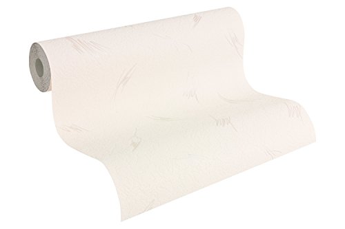 A.S. Création stuktu rpro fil peint Simply White Papier peint 10,05 x 0,53 m métallique Blanc fabriqué en Allemagne 334718 3347 Beurrier – 18