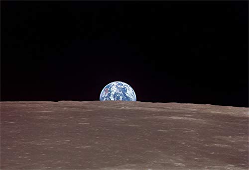 New Horizon Aviation, LLC Earth from The Moon Hi Gloss Space Poster Fine...