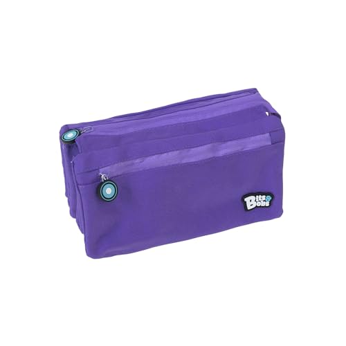 Grafoplás bits & Bobs - Estuche Portatodo Cuádruple, Violeta, 23 x 12 cm