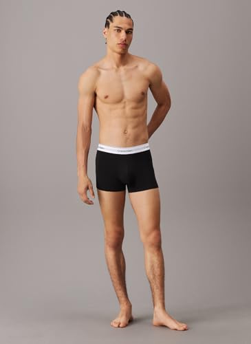 Calvin Klein Trunk 3'lü Erkek Siyah Beyaz Bantlı Boxer