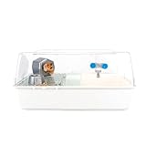 FERPLAST MINI DUNA HAMSTER Cage pour Rongeurs pour Hamsters, Souris, en Plastique, Accessoires inclus : Mangeoire, Abreuvoir, Étagère, Maison, Échelle, Roue. 55x39xh27cm