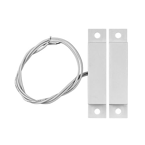 Image of Magnetic Reed Switch MC-32 NC Surface Mount Wired Security Window Door Contact Sensor Alarm Magnetic Reed Switch White - (6 Sets)
