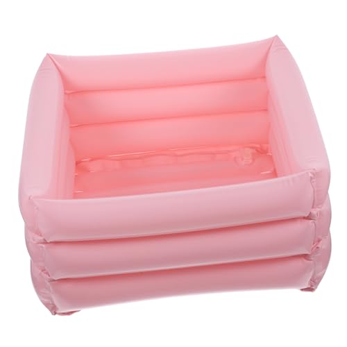 WOONEKY Bañera Inflable Portátil para Pies con Orificio de Drenaje Material Ecológico Reutilizable para Pacientes y Diseño Plegable Compacto Color Aleatorio Color Aleatorio
