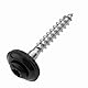 Spenglerschrauben Edelstahl A2 mit EPDM-Dichtscheibe 15 mm - 4,5 x 45 mm - anthrazit RAL 7016 TX20, 50 Stück