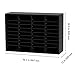 Happybuy 36-Compartment Wood Literature Organizer, Removable File Sorter, Mail Slot for Office/Home/Classroom, EPA Certified, Black