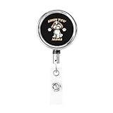 Shih Tzu Mama Shih Tzu Dog Mom Retractable Metal Badge Holder with Secure Clip for Multi Use