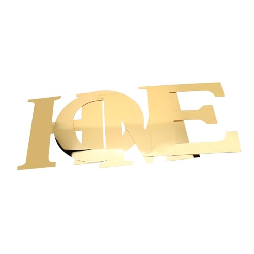 TEHAUX 4 piezas Pegatinas de Pared Espejo Acrílico Dorado Decoración Autoadhesiva para Salón y Dormitorio Adhesivo Removible para Superficies de Plástico Vidrio y Madera Diseño para