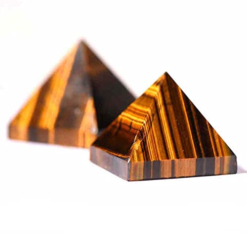 Pirámide de cristal de ojo de tigre natural - Piedra preciosa pulida