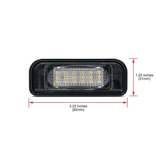 Luz matrícula LED para Benz Clase S W220 S350 S430 S500 2 piezas 3