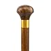Yellow Sandalwood Wooden Fashion Walking Stick Decorative Cospaly Party Wood Walking Cane Halloween Mace Wand Crosier 87cm