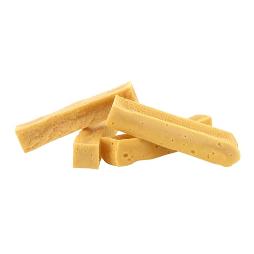 Kauies luftiger Kaukäse - 100% natürliche Käsestange für Hunde aus Kuhmilch, proteinreich, laktosefrei, glutenfrei, ideal für Welpen & Senioren, Made in Germany, Größe XS (4 x 25g) bis 4kg