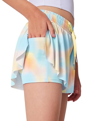 LaBeca Flowy Aurora Blue Mädchen Sportshorts
