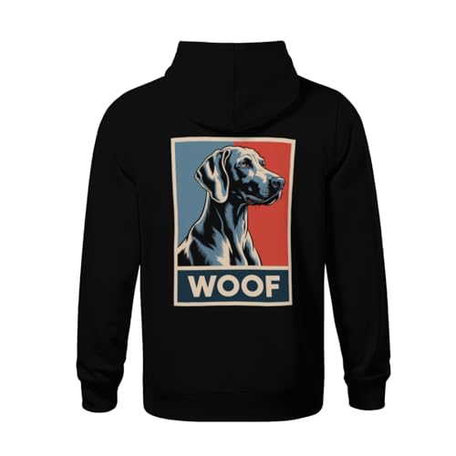 Kids Weimaraner Dog Lover Gifts Boys Girls Lightweight Kangaroo Pocket Fleece Hoodies3