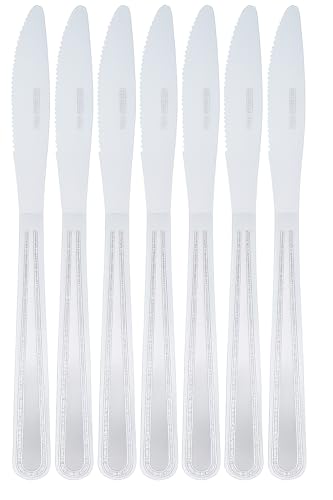 ORBIS FM®️ 8x Stainless Steel Dinner Knives – 22cm Durable Table Cutlery Set, Dishwasher Safe – Sleek Design for Dining, Kitchen & Restaurant Use