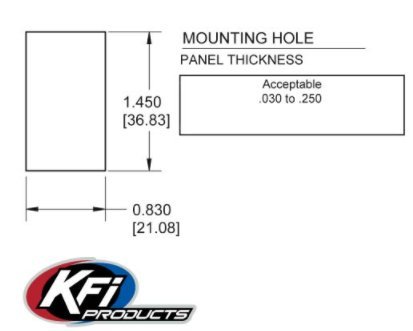 UTV Dash Rocker Switch KIT by KFI Products UTV-DRS-K