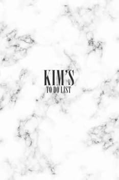 Paperback Kim's To Do List: Personalized Name Journal for Kim, Marble Notebook Birthday gift for Girls and Women, To do list Notebook for Kim Book