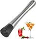 Heanvmyss Professioneller Cocktail Stössel,Cocktail Stößel,Cocktail Muddler,Edelstahl Ice Crusher,Cocktail Stampfer,Multifunktional Mixer-Stößel für Getränke,Säfte,Eiswürfeln,Früchten(25 cm)