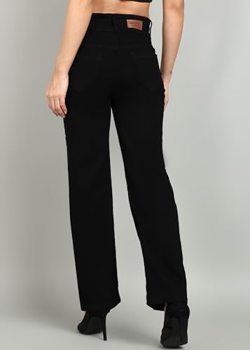 Image of Nifty Women's Denim Stretchable 2-Button Straight Fit Jeans