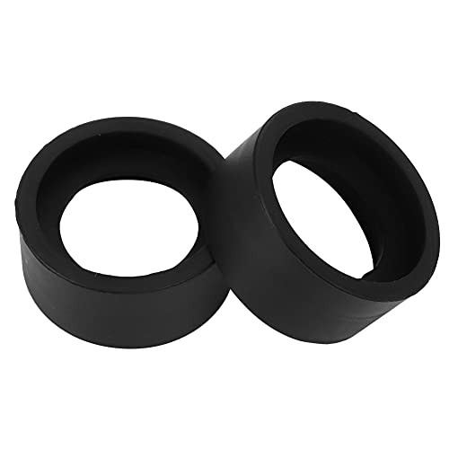2 Pièces Couvercle D'oculaire Oculaire de Remplacement pour Jumelles Garde Caoutchouc Souple 36mm Diamètre Accessoire de Microscope Stéréo pour Microscope Stéréo 32-36mm(Flat Angle) Cover
