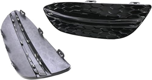 Parrilla delantera cromada de dos piezas para Benz W205 con doble puente 2