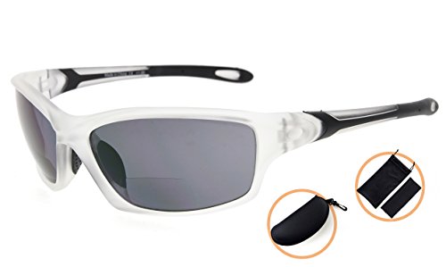 Image of Eyekepper Bifocal Sunglasses for Women Men, Rectangular Frame | Outdoor Sports Bifocal Reading Sunglass, with Readers Built in, Mens Tinted Sun Reader Bifocals, Ladies Cheater,Wrap Half Rim