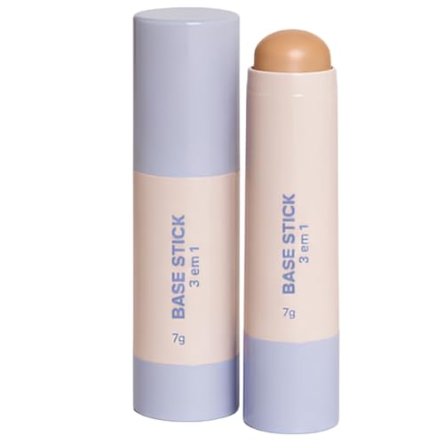 Base Stick 3 em 1, Base, Corretivo e Contorno, Acabamento Soft Matte, 7g, Resistente à Água, Longa Duração - Maquiagem (02, Padrão)