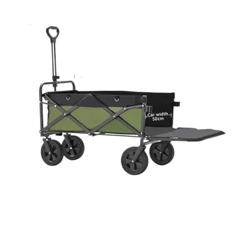 Carro Plegable con Ruedas, Carro multifunción de Gran Capacidad, for jardín, Parque, Playa al Aire Libre, carros for Acampar, Carrito portátil for Barbacoa(Luxury Style)