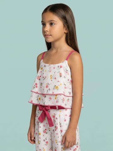 Image of Nautinati Girls Printed Top & Shorts Co-Ord Set | Age 2-10 Years