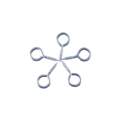 GIVIHGETI 200 Stück Kleine Ösenschrauben, Schraubhaken, Augenbolzen für Holz, Cork Top Flaschen, DIY Schmuck, 22,9 mm