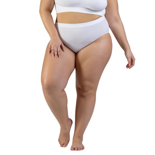 Slip grande taille sans couture taille haute lot de 2 gainant confortable