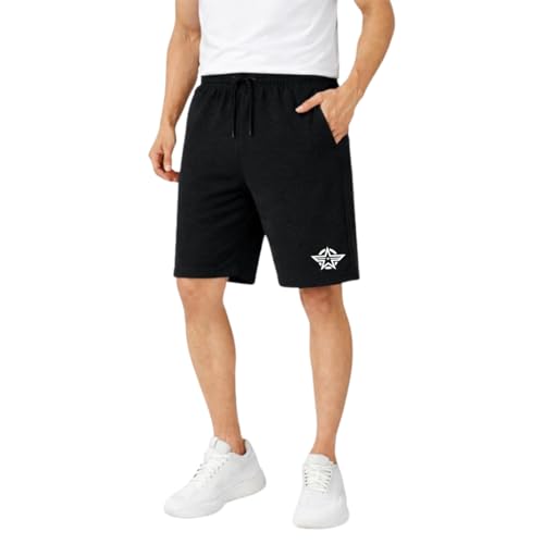 Image of KART BLACK Plus Sizes Men's Cotton Knee Length Shorts(M,L,XL,XXL,XXXL,4XL,5XL Shorts)| Casual and Night Wear Mens Shorts Pack of 3