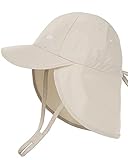 FURTALK Baby Sonnenhut mit Nackenklappe UPF 50+ Einstellbare Jungen Mädchen Sommer Strand Reisen Schwimmen Hut