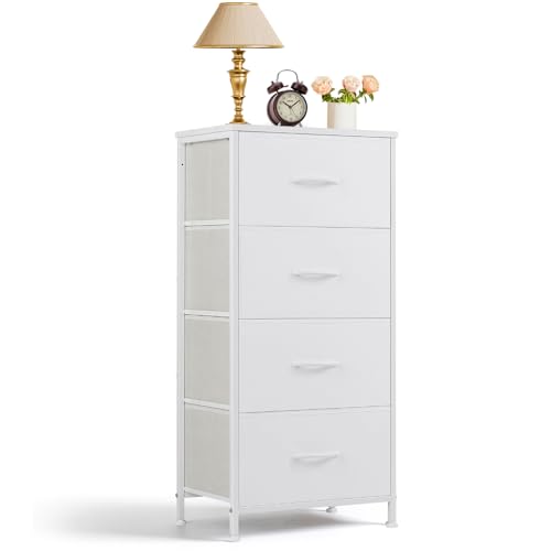 Nightstand, 4 Drawer Dresser End Table Bedside...