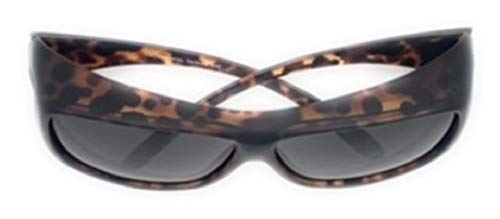 Polarized Fit Over Wear Over Reading Glasses Sunglasses, Size Large (Tortoise)4