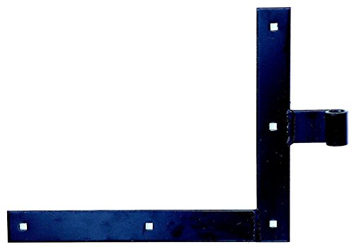 Window Shutter Corner Hinge Straight/Straight End/Underneath 250 x 300 mm schwarzer Tauchlack, Steel, 250 x 300 x 35 mm